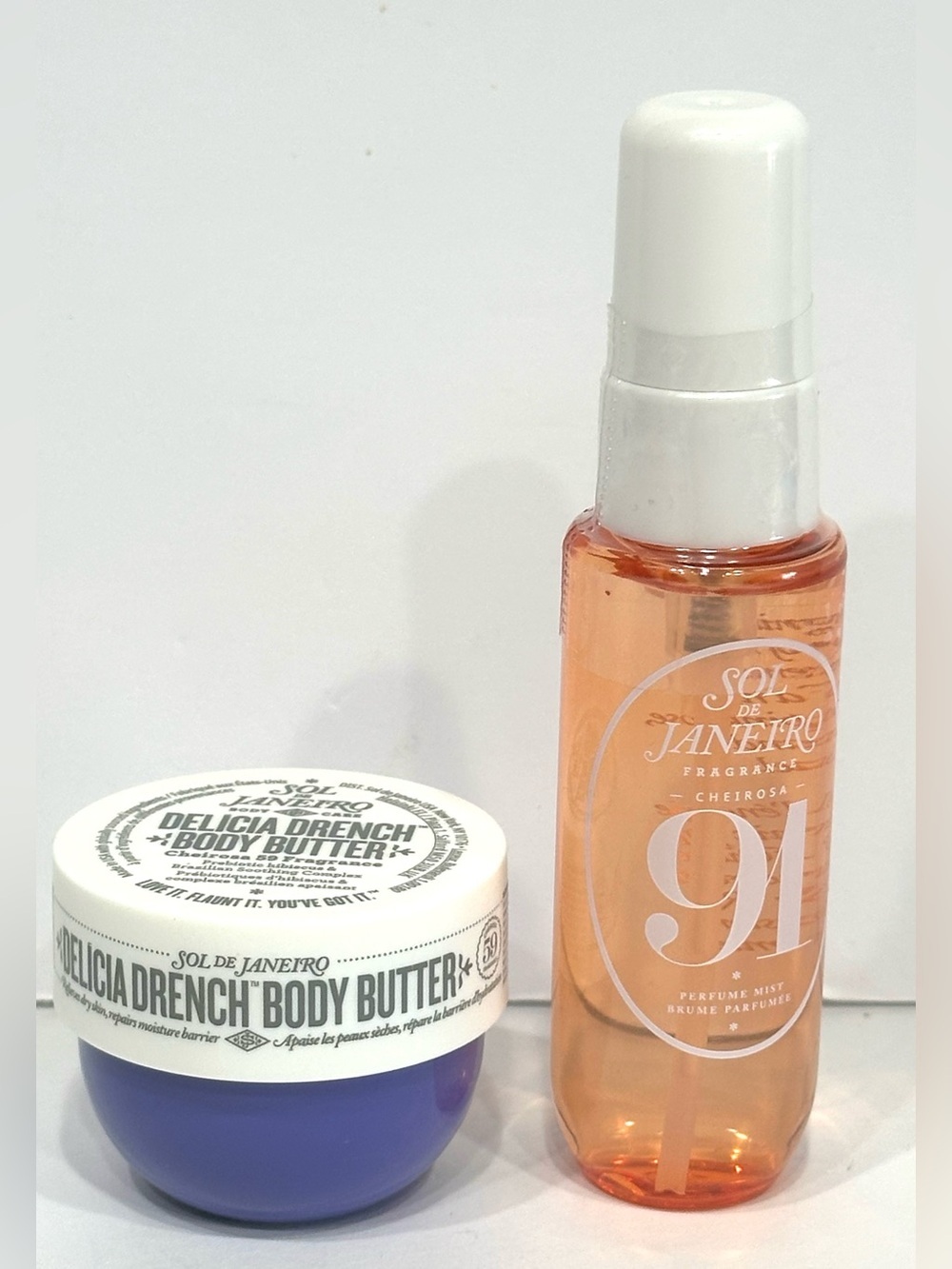 Sol De Janeiro Cheirosa 91 Cream & Fragrance Mist Duo 59 Delicia Drench Travel
